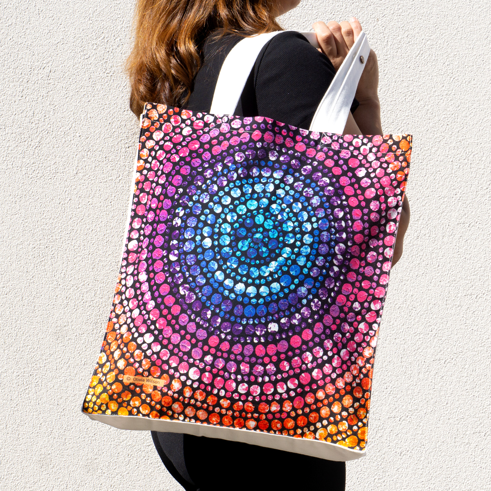 Digital Foldable Cotton Bag - 34.5x41x7cm-OWI711
