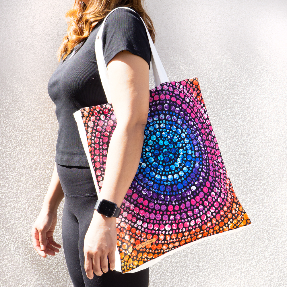 Digital Foldable Cotton Bag - 34.5x41x7cm-OWI711