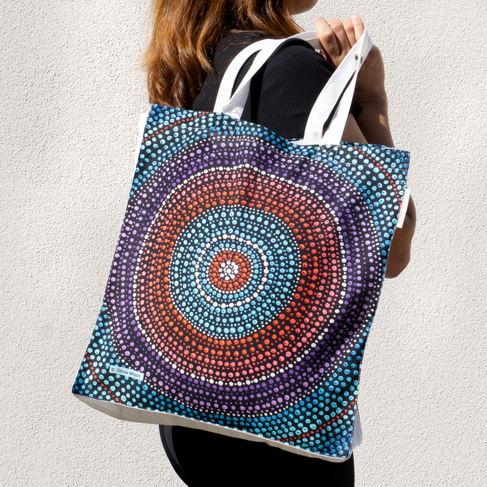 Digital Foldable Cotton Bag - 34.5x41x7cm-OWI766