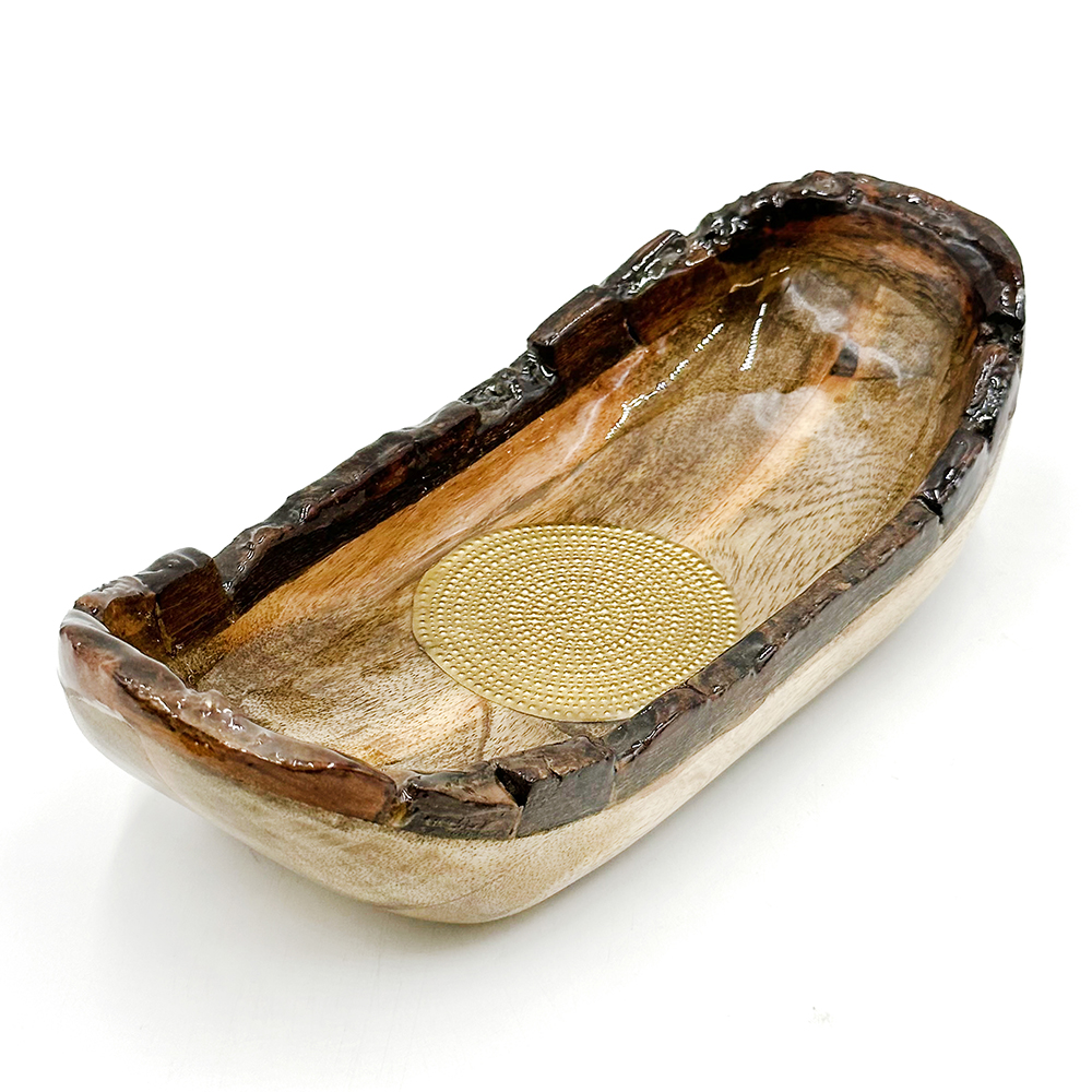 Medallion Boat Bowl - 29 x 12.5 x 7.5 cm-OWI766