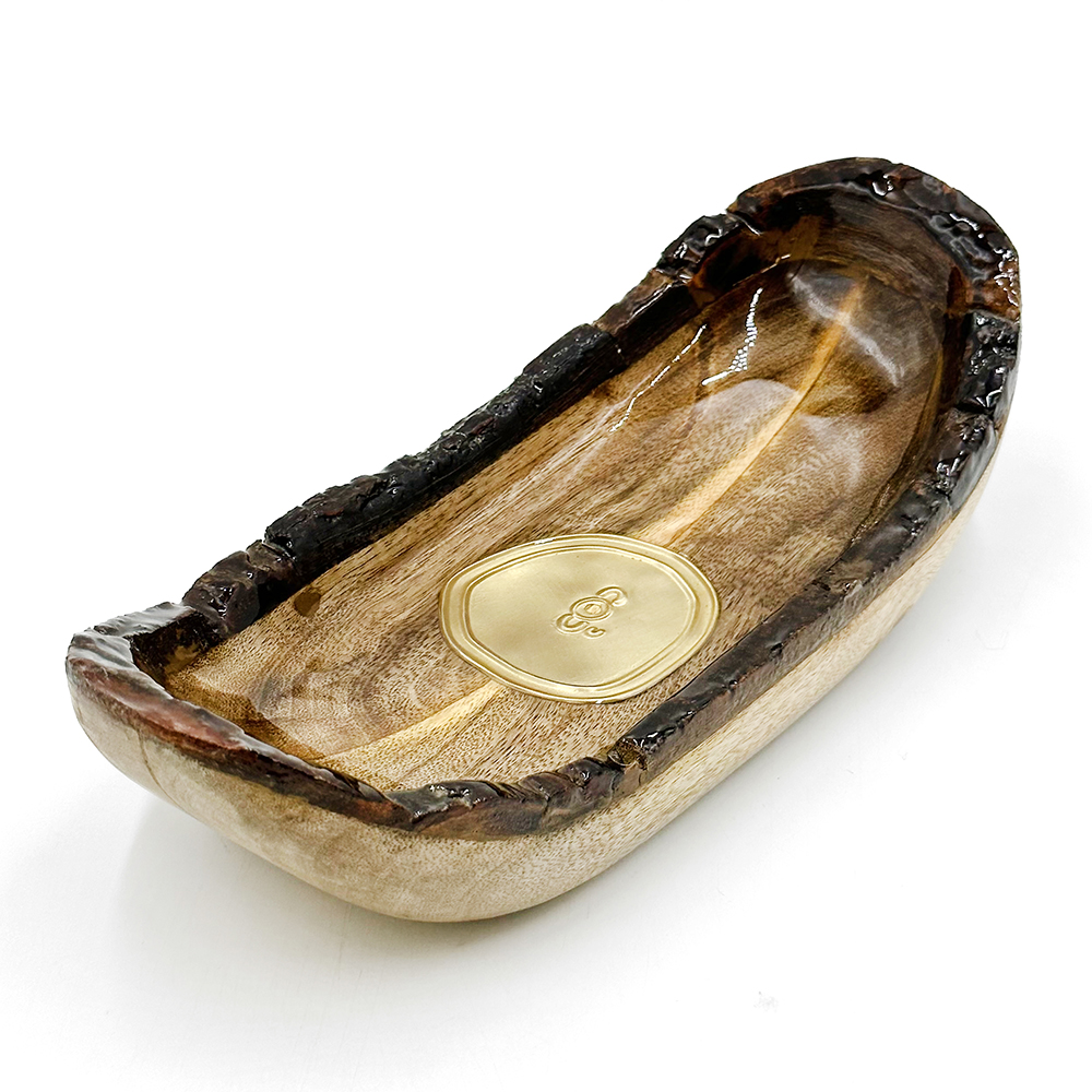 Medallion Boat Bowl - 29 x 12.5 x 7.5 cm-RSA743