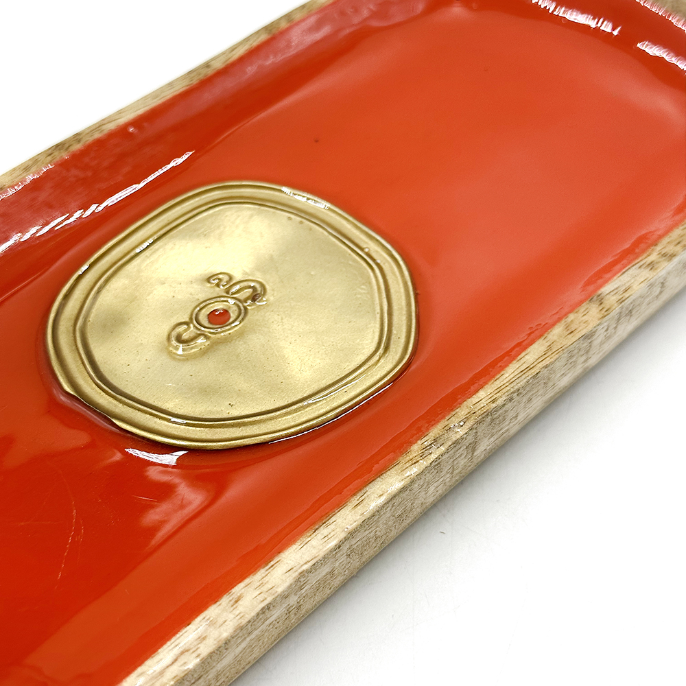 Medallion Long Platter - 26 x 11 x 2 cm-RSA743