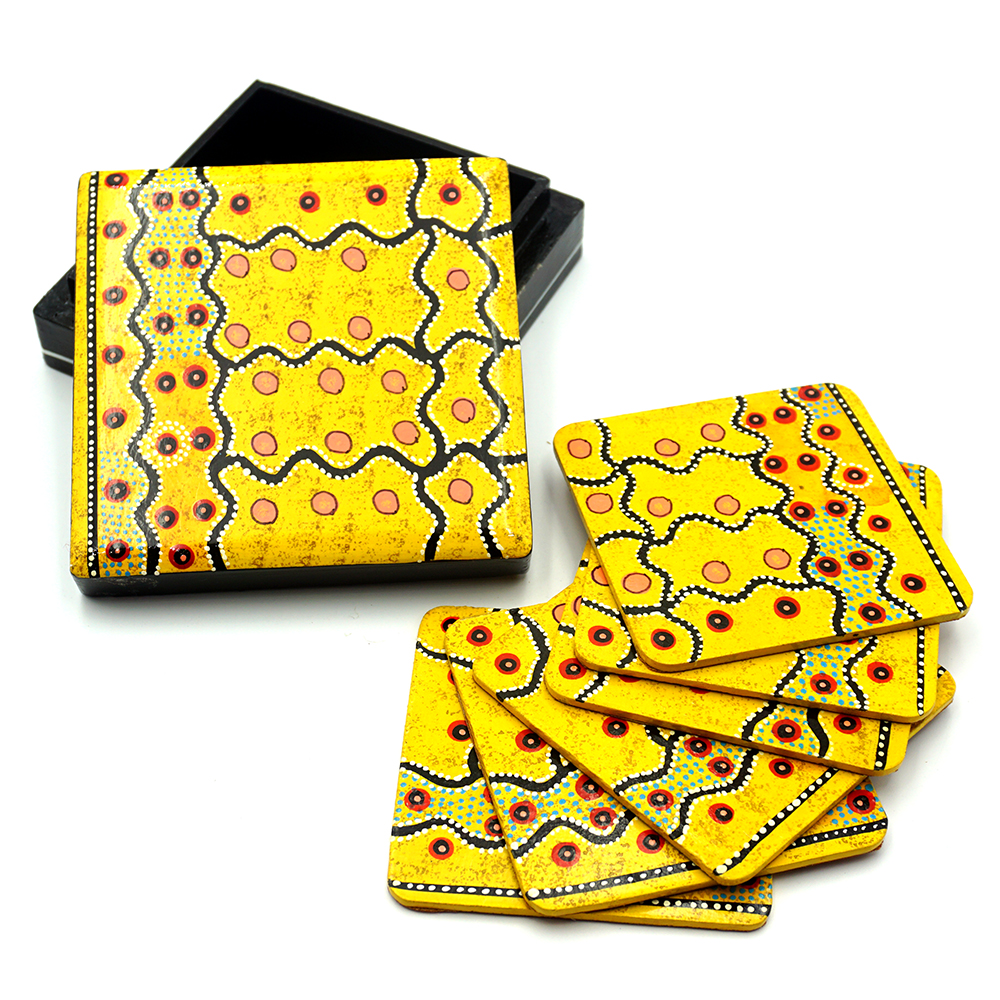 Coaster Set - 3.8x11x11cm-RSA950