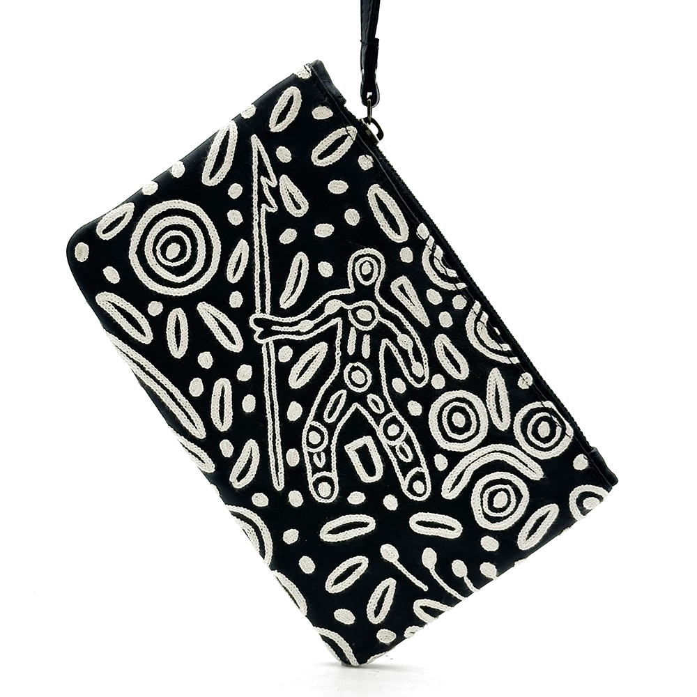 Leather Clutch w Wrist Strap- 14x22.5cm-SPM745