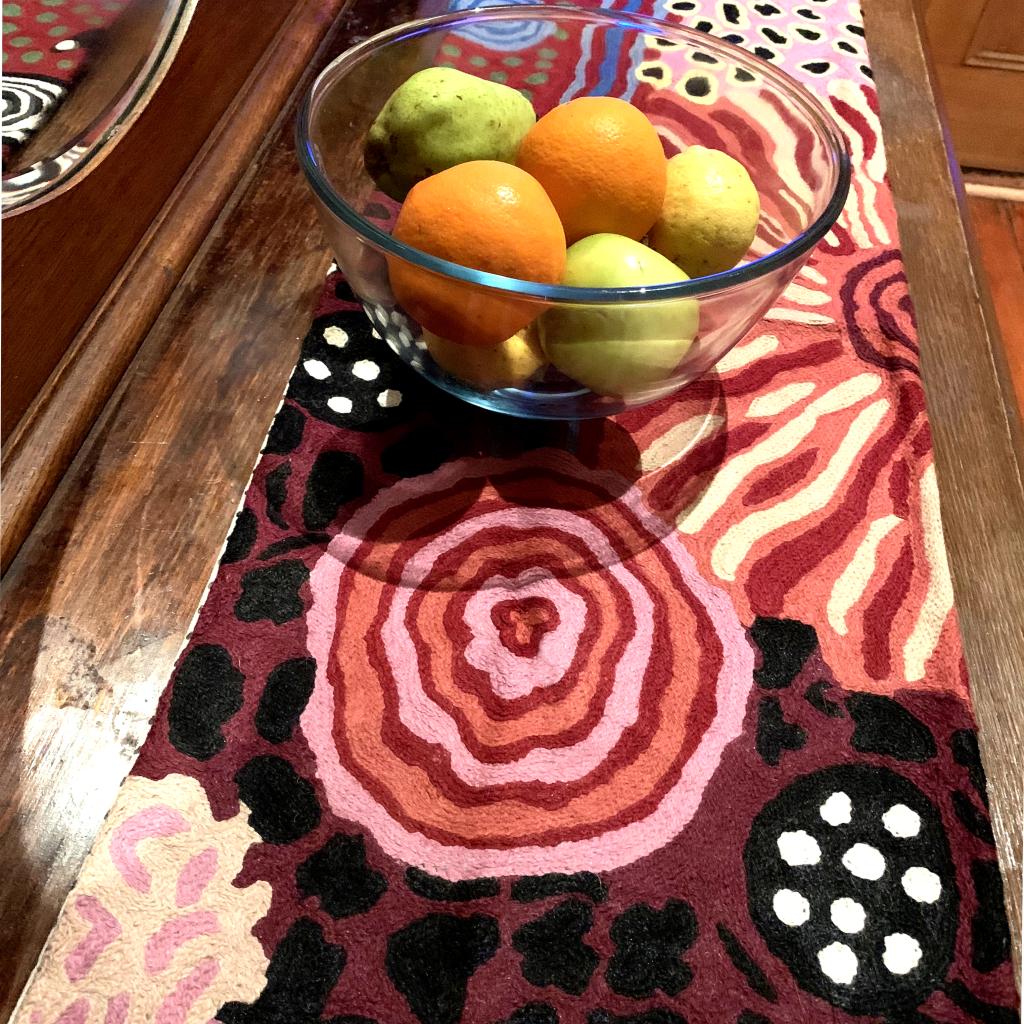 Table Runner - Wool Chainstitch - 1x4ft (30x120cm)-DYM975