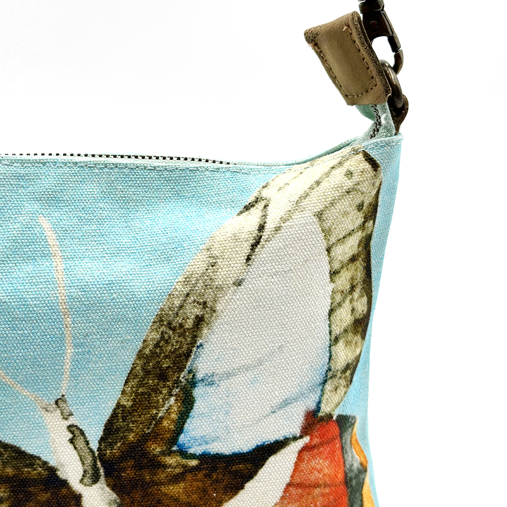 Cross Body Bag- Leather Trimmed 24.8x20cm-ECOABF