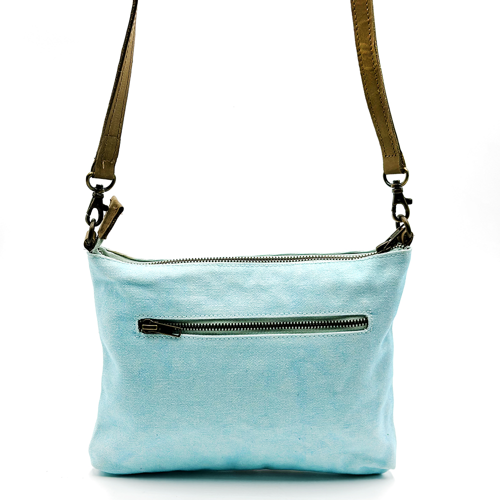 Cross Body Bag- Leather Trimmed 24.8x20cm-ECOABF