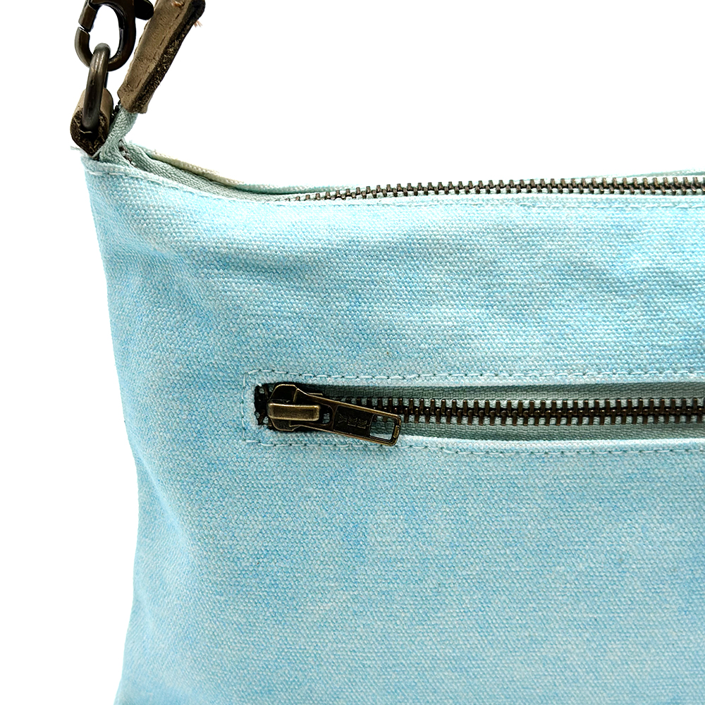 Cross Body Bag- Leather Trimmed 24.8x20cm-ECOABF