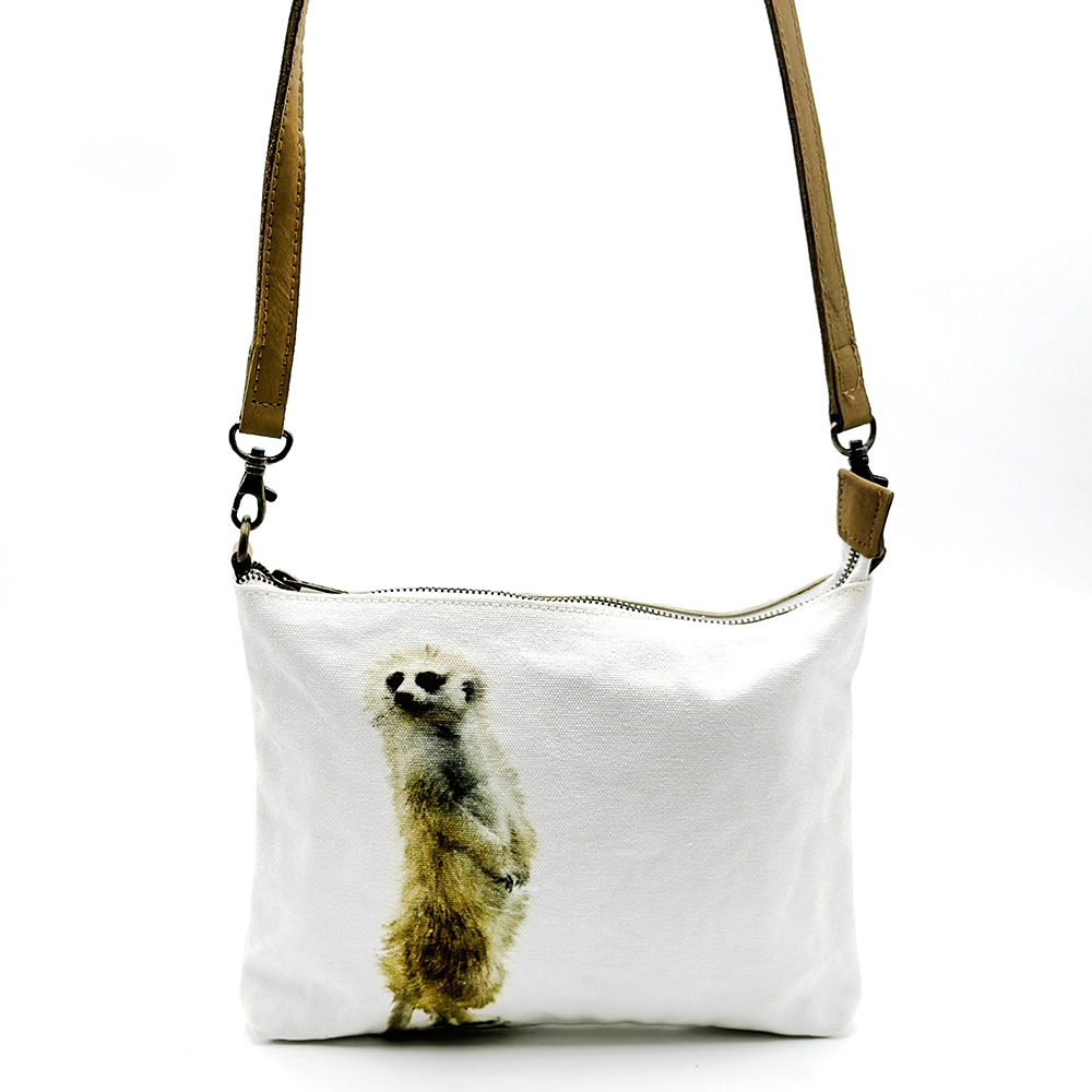 Cross Body Bag- Leather Trimmed 24.8x20cm-ECOMKA