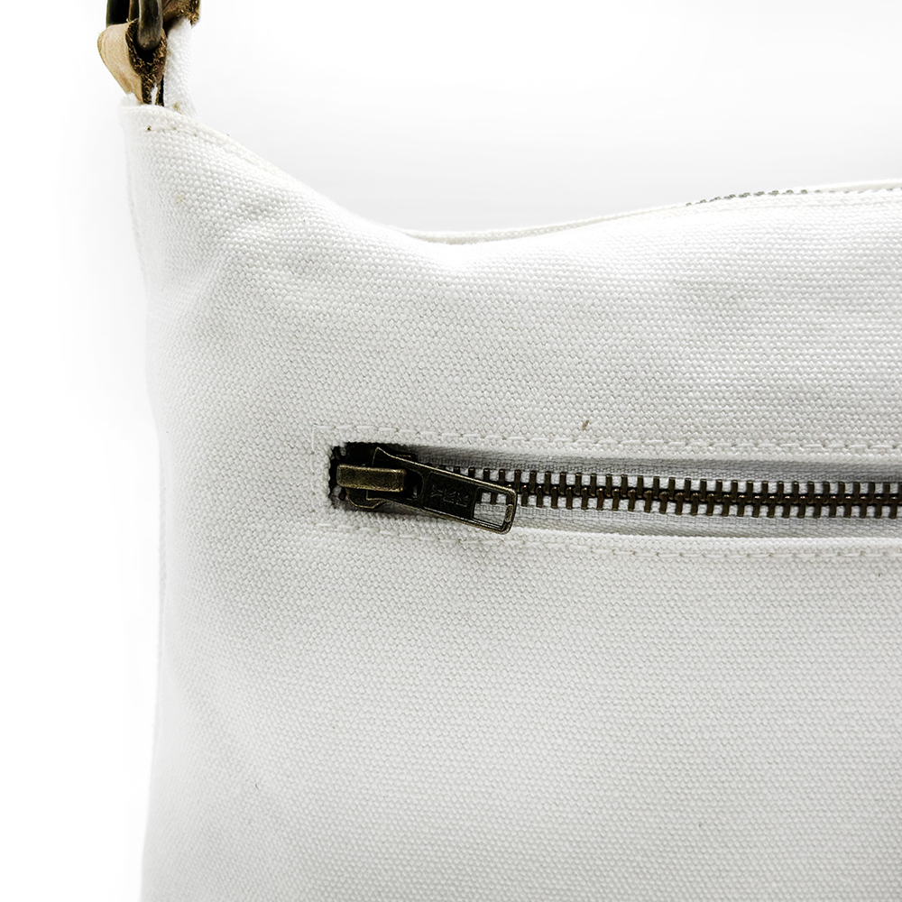 Cross Body Bag- Leather Trimmed 24.8x20cm-ECOMKA