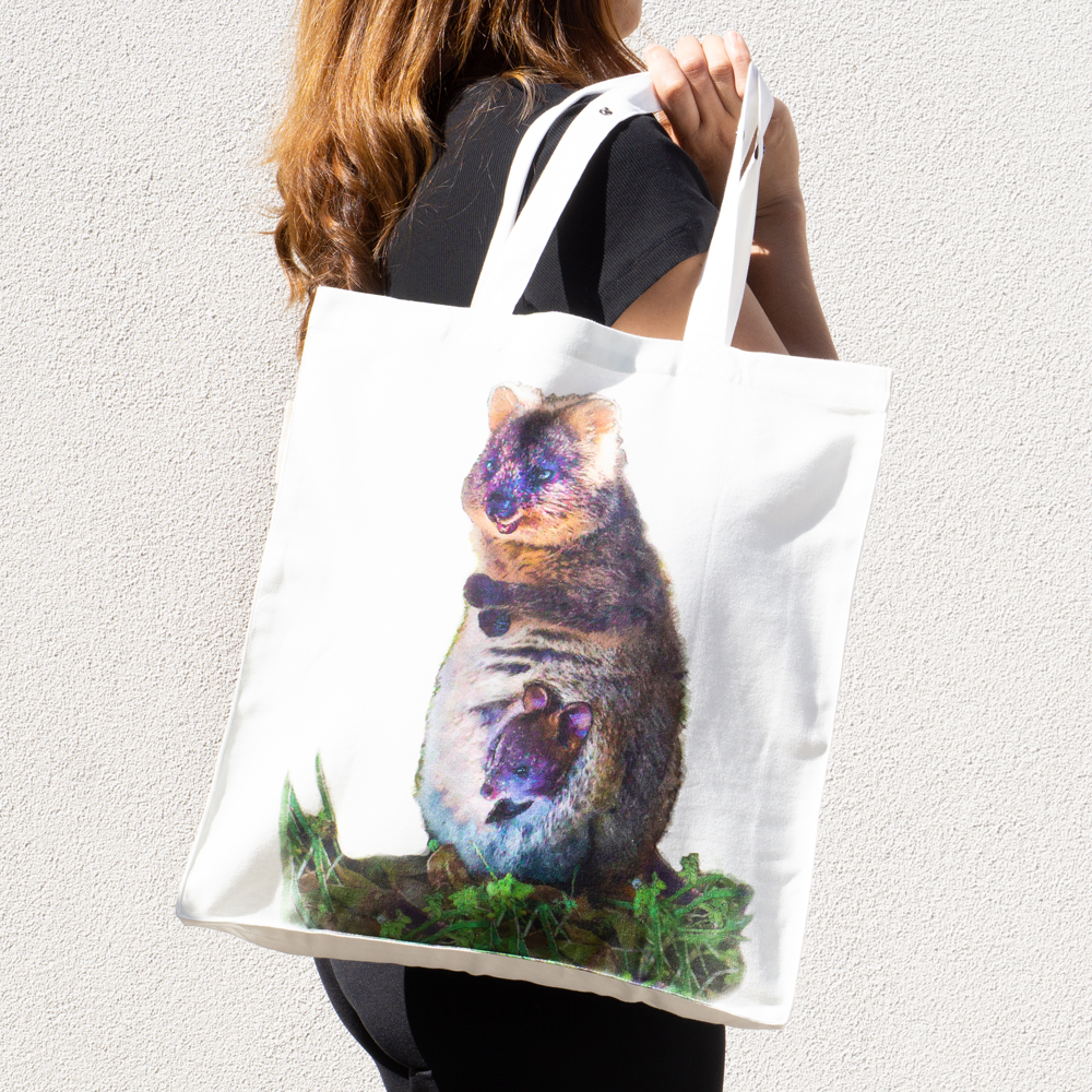 Digital Foldable Cotton Bag - 34.5x41x7cm-ECOQUO