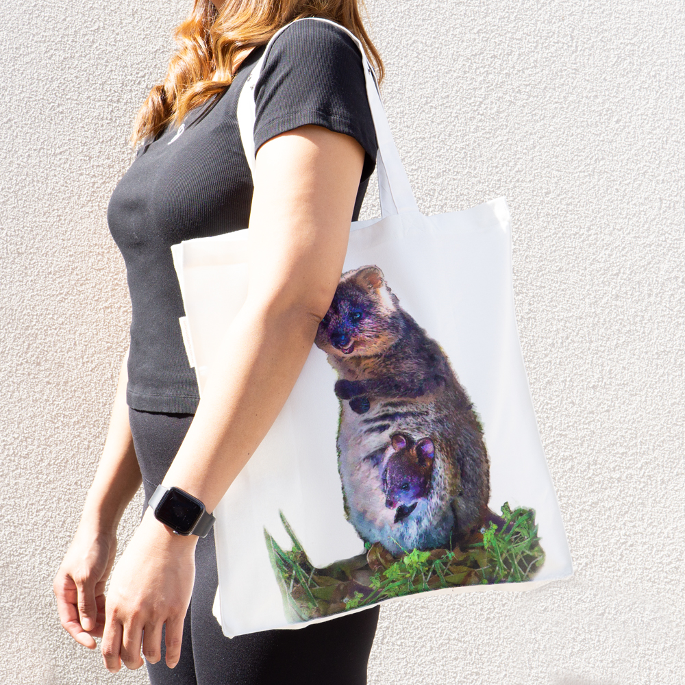 Digital Foldable Cotton Bag - 34.5x41x7cm-ECOQUO
