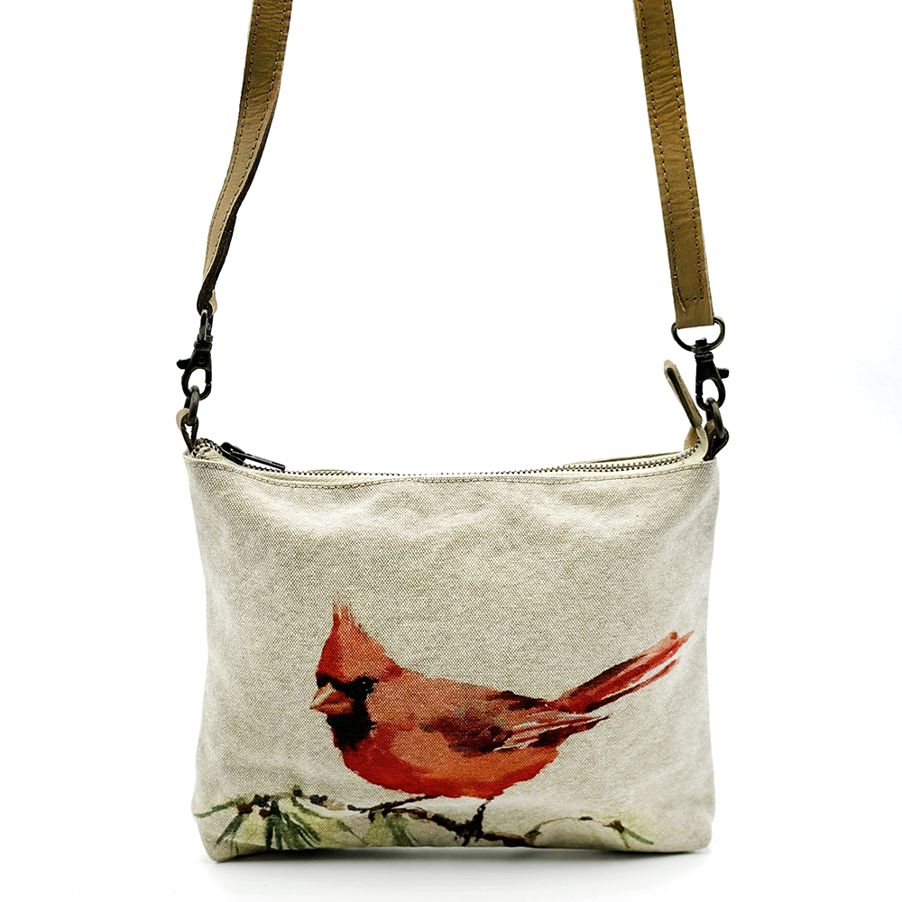 Cross Body Bag- Leather Trimmed 24.8x20cm-ECORBI