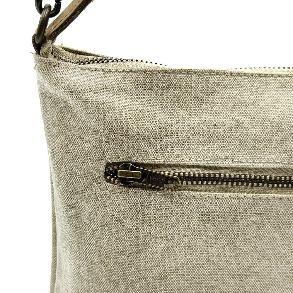Cross Body Bag- Leather Trimmed 24.8x20cm-ECORBI
