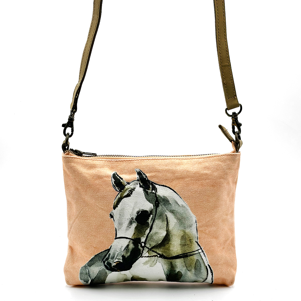 Cross Body Bag- Leather Trimmed 24.8x20cm-ECOWHO