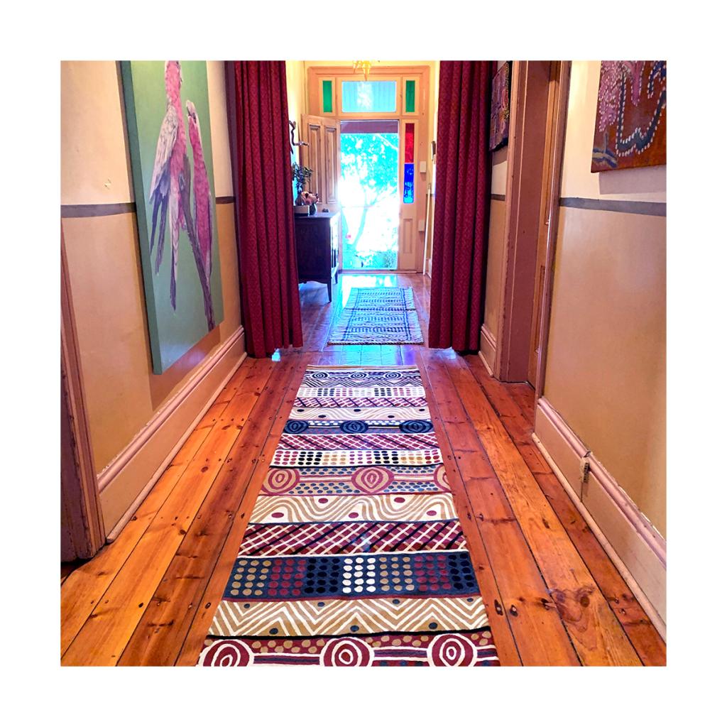 Rug Wool Runner 10x2.5ft (76 x 304 cm)-JPA145