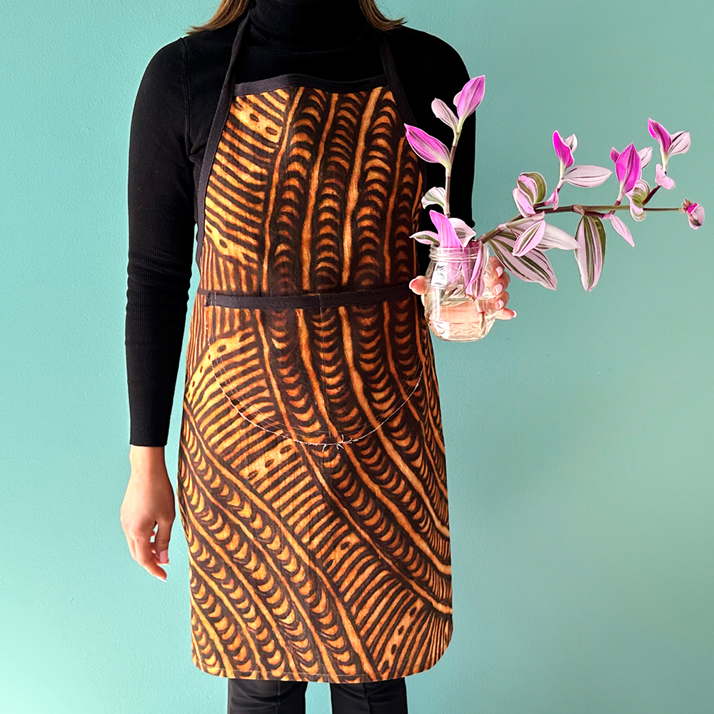 Cotton Apron Dig Print-CBU277