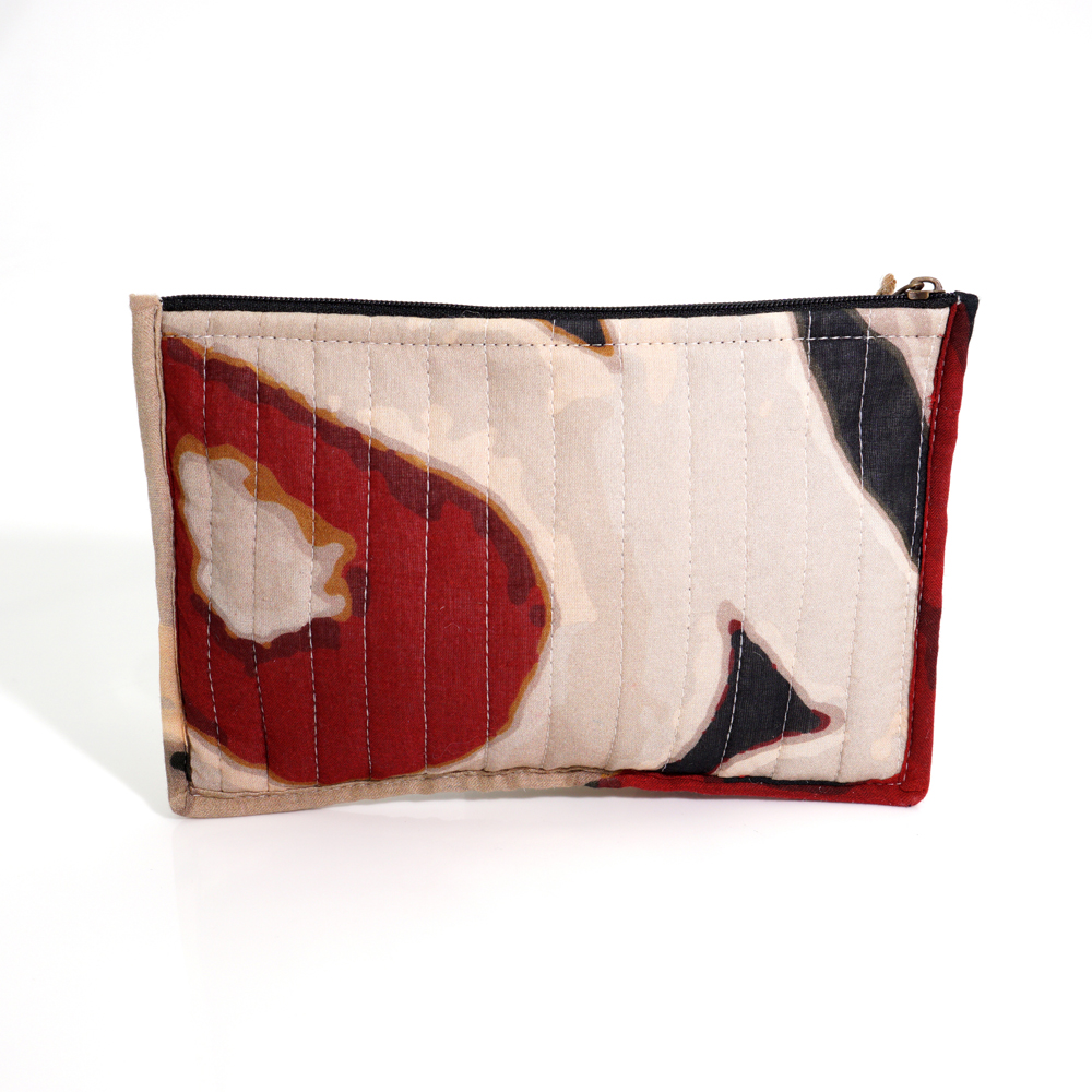 Quilted Zip Pouch 20.5X14CM-ABR800