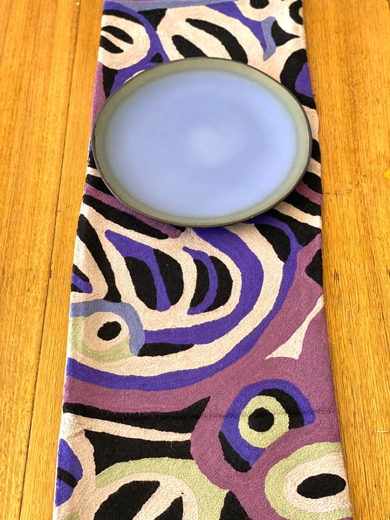 Table Runner - Wool Chainstitch - 1x4ft (30x120cm)-ABR836