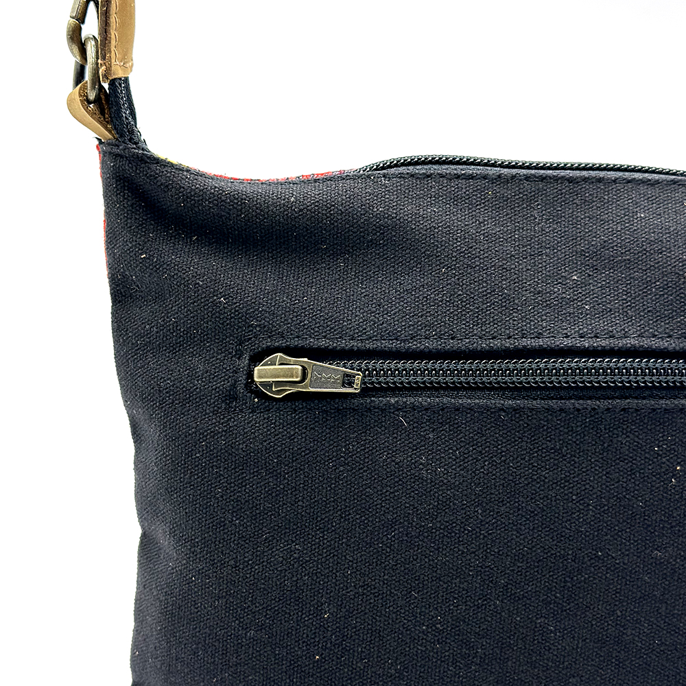 Cross Body Bag- Leather Trimmed 24.8x20cm-JWO826