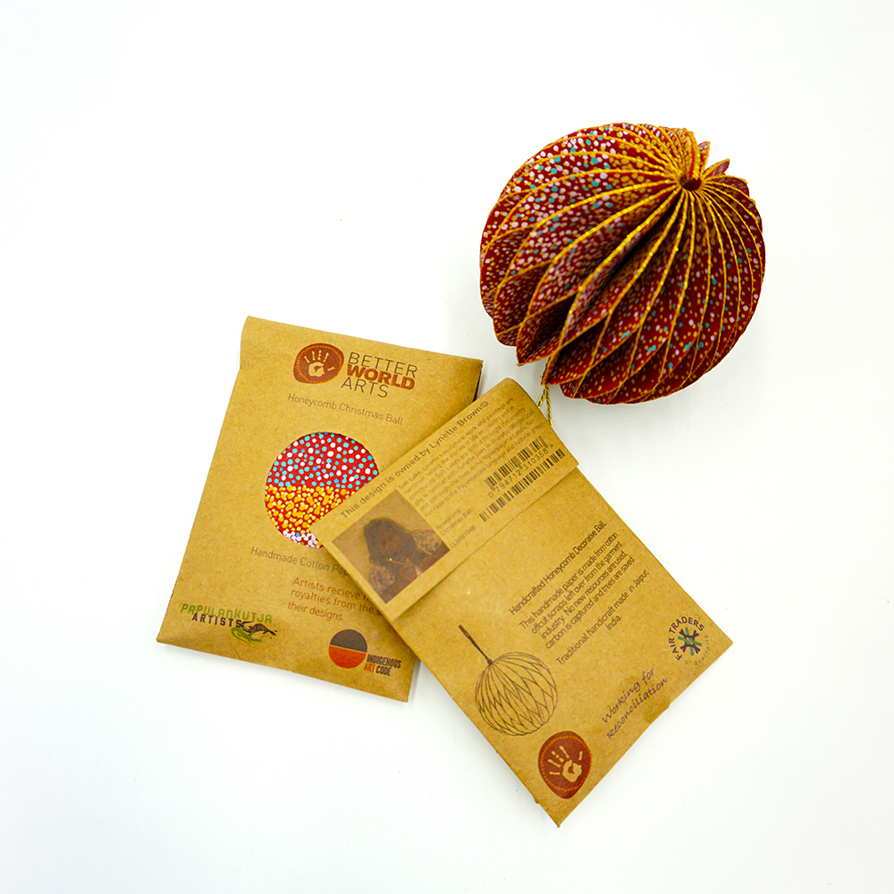 Honeycomb Christmas Ball -7.6cm -LBR810