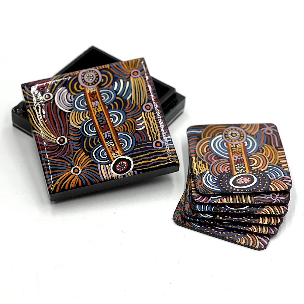 Coaster Set - 3.8x11x11cm-NDA802