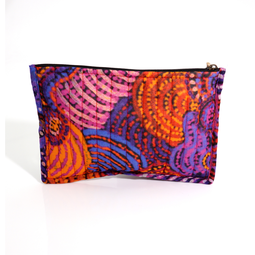 Quilted Zip Pouch 20.5X14CM-NDA802