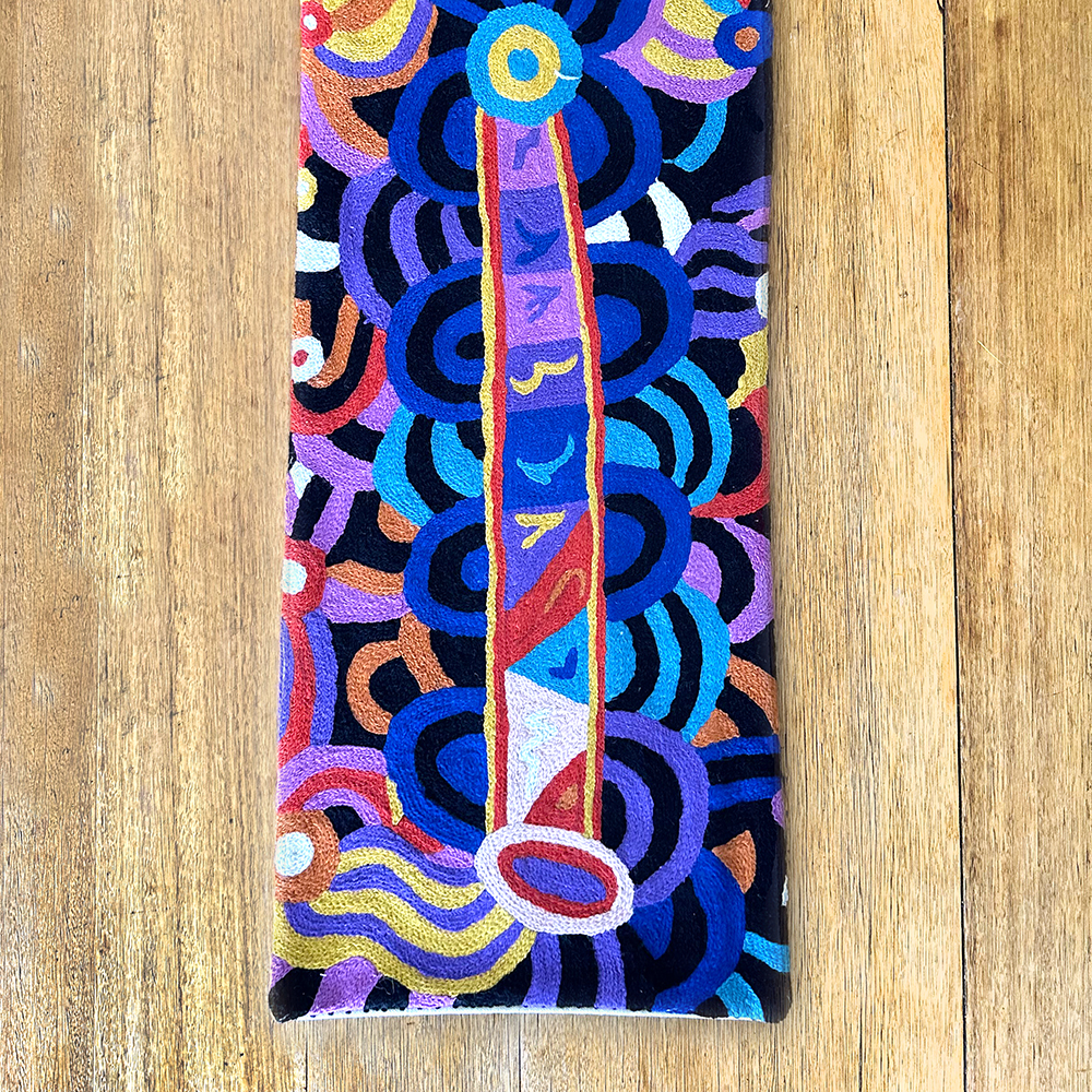 Table Runner - Wool Chainstitch - 1x4ft (30x120cm)-NDA802