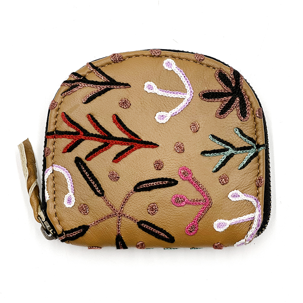 Embroidered Coin Purse - 9.5x11x2cm-BMO419