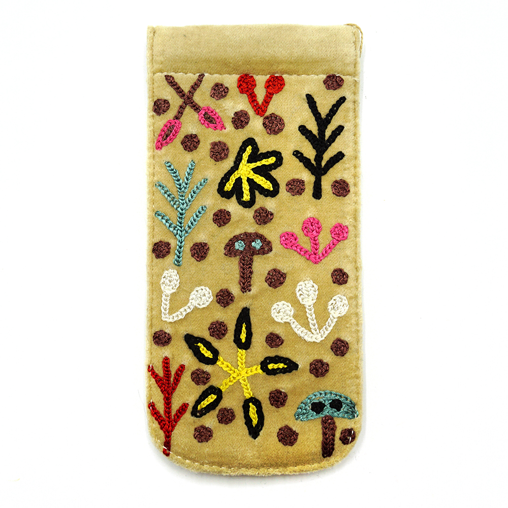 Spec Case Velvet Embroidered - 19x9cm-BMO419