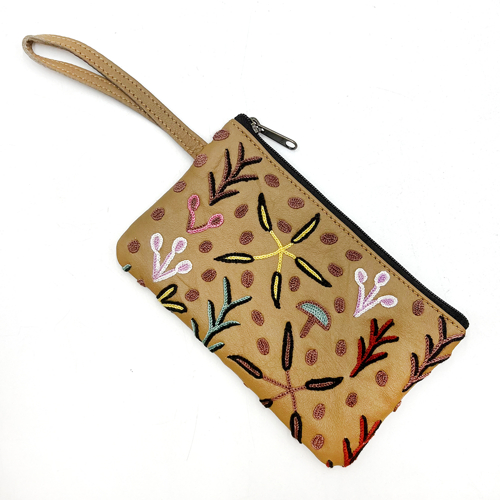 Tiny Cosmetic Bag Leather - 16.5x10.5cm-BMO419