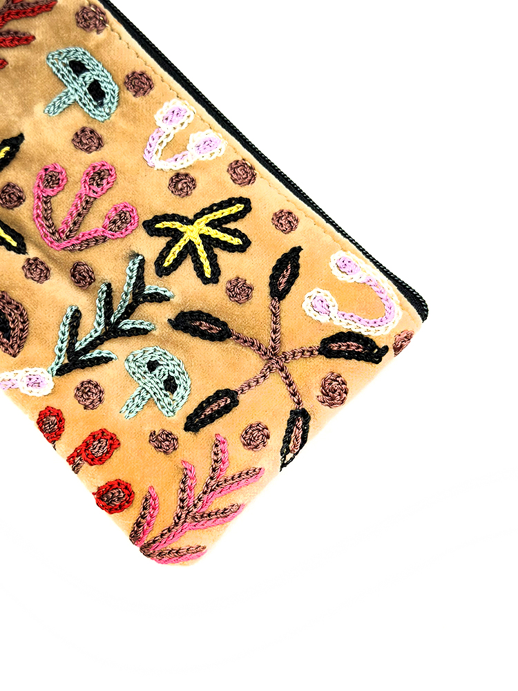 Tiny Cosmetic Bag Velvet - 16.5x10.5cm-BMO419