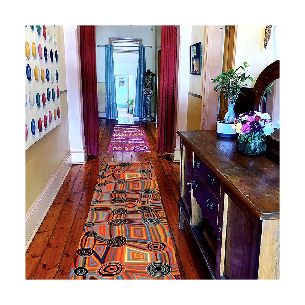 Rug Wool Runner 10x2.5ft (76 x 304 cm)-MAB665