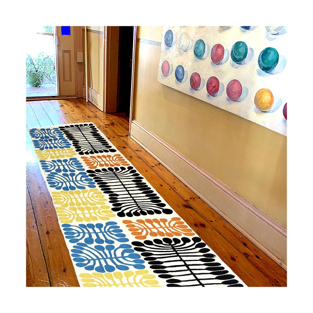 Rug Wool Runner 10x2.5ft (76 x 304 cm)-MNA339