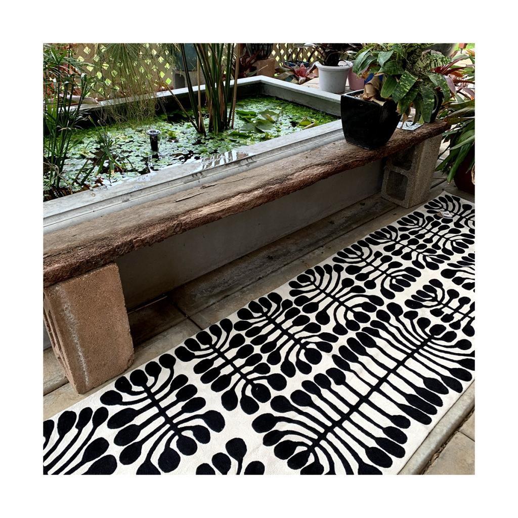 Rug Wool Runner 10x2.5ft (76 x 304 cm)-MNB339