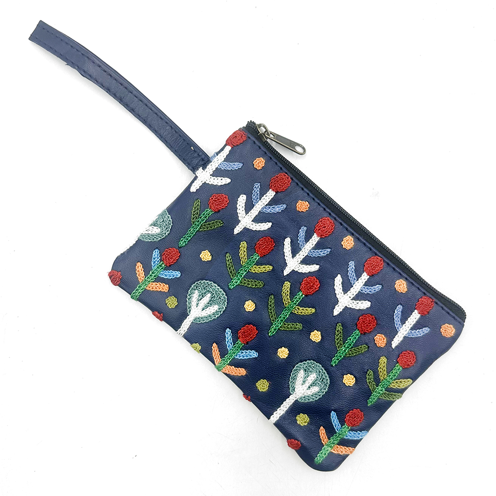 Tiny Cosmetic Bag Leather - 16.5x10.5cm-ROR414
