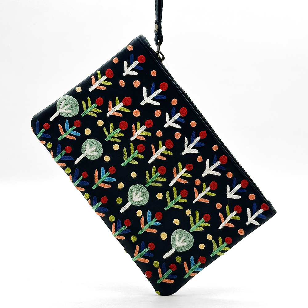 Leather Clutch w Wrist Strap- 14x22.5cm-ROR414