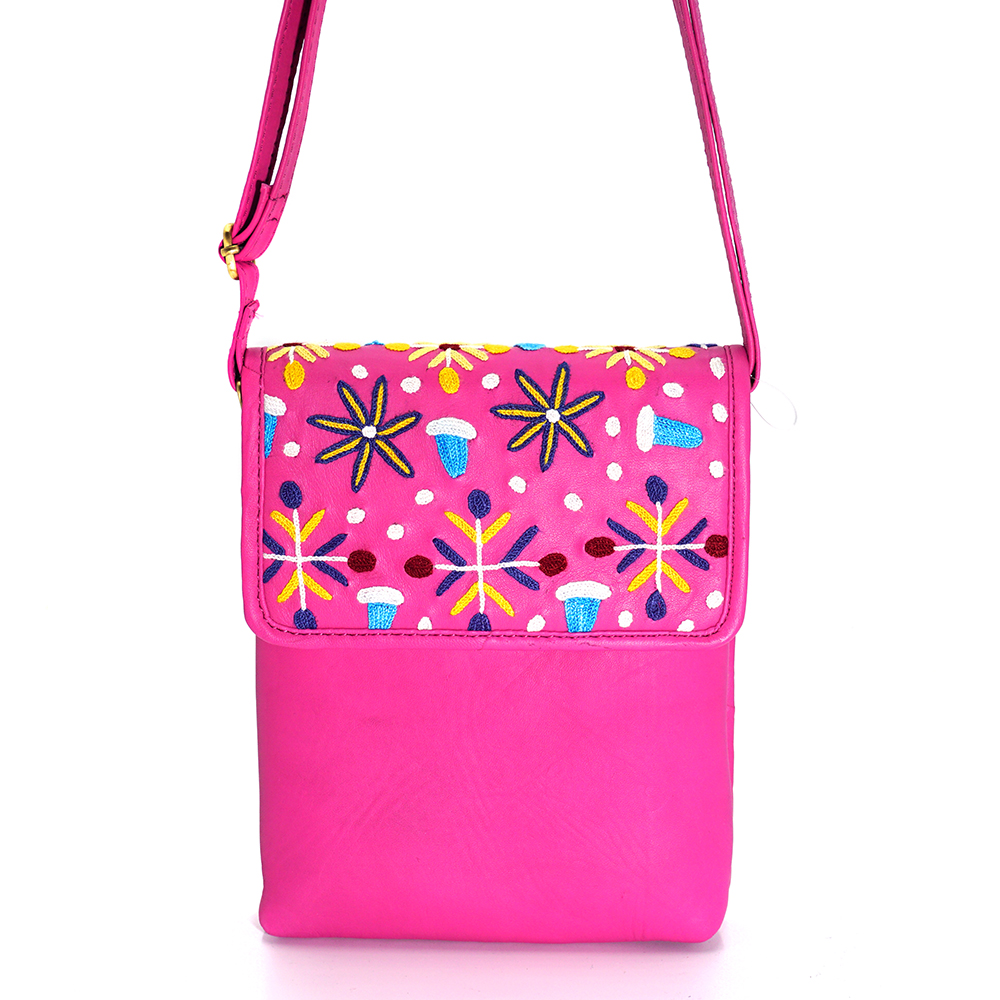 Embroidered Shoulder Bag - 17x21x3cm-ROR417