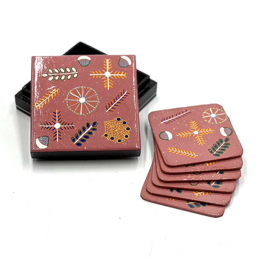 Coaster Set - 3.8x11x11cm-ROR417