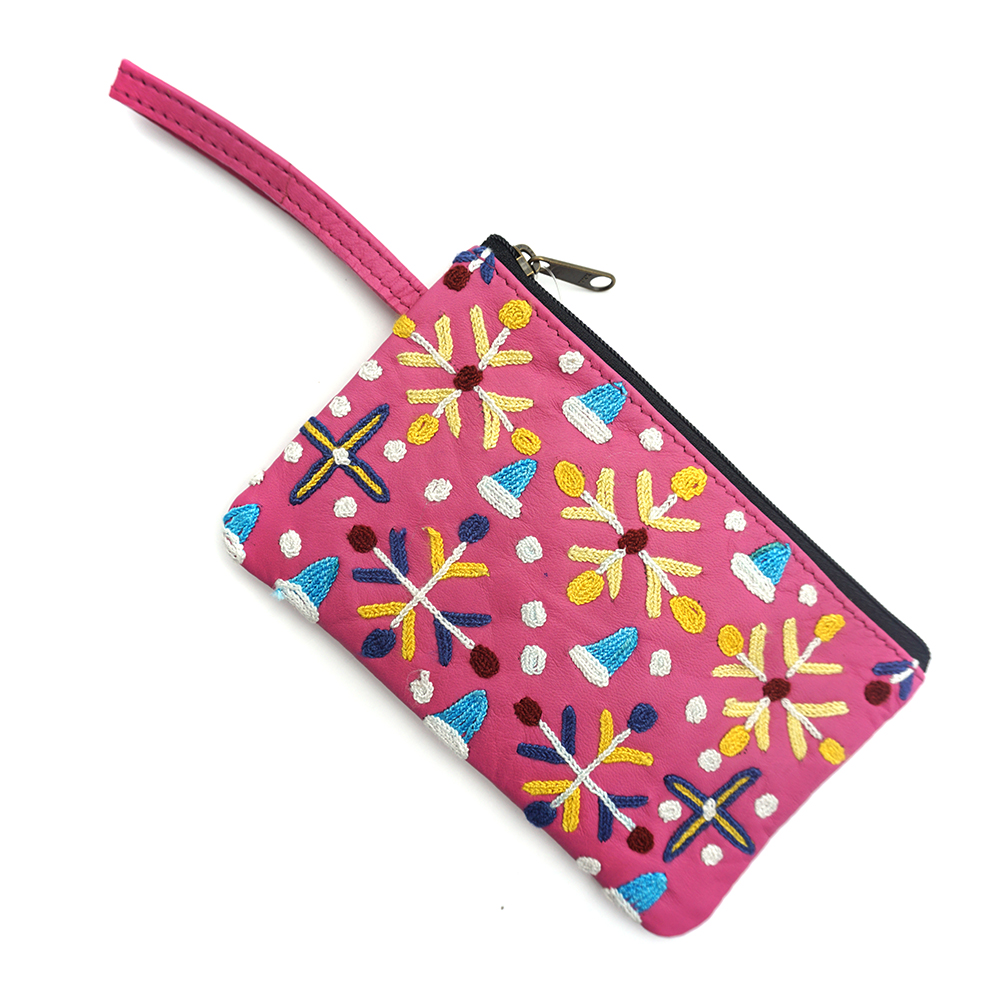 Tiny Cosmetic Bag Leather - 16.5x10.5cm-ROR417