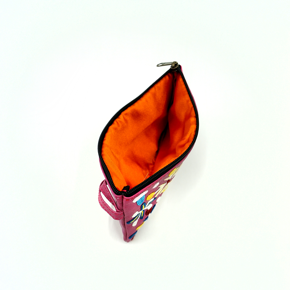 Tiny Cosmetic Bag Leather - 16.5x10.5cm-ROR417