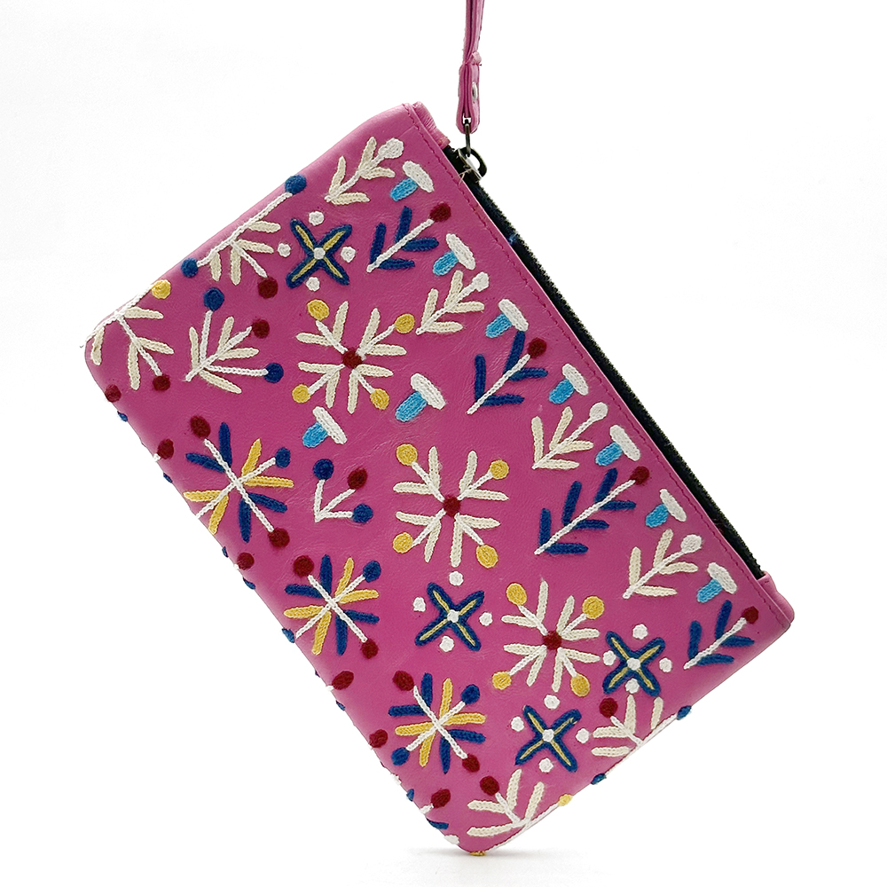 Leather Clutch w Wrist Strap- 14x22.5cm-ROR417
