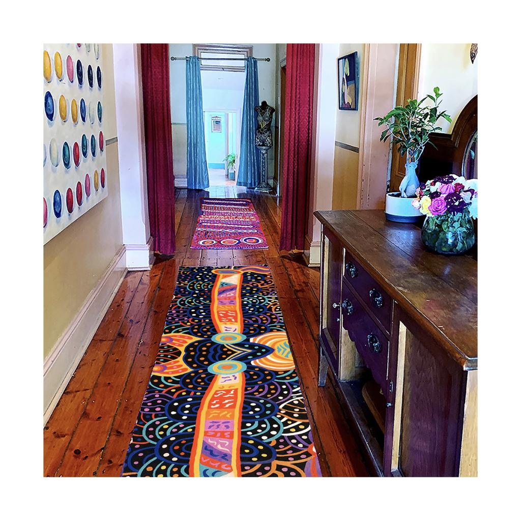 Rug Wool Runner 10x2.5ft (76 x 304 cm)-NDA802
