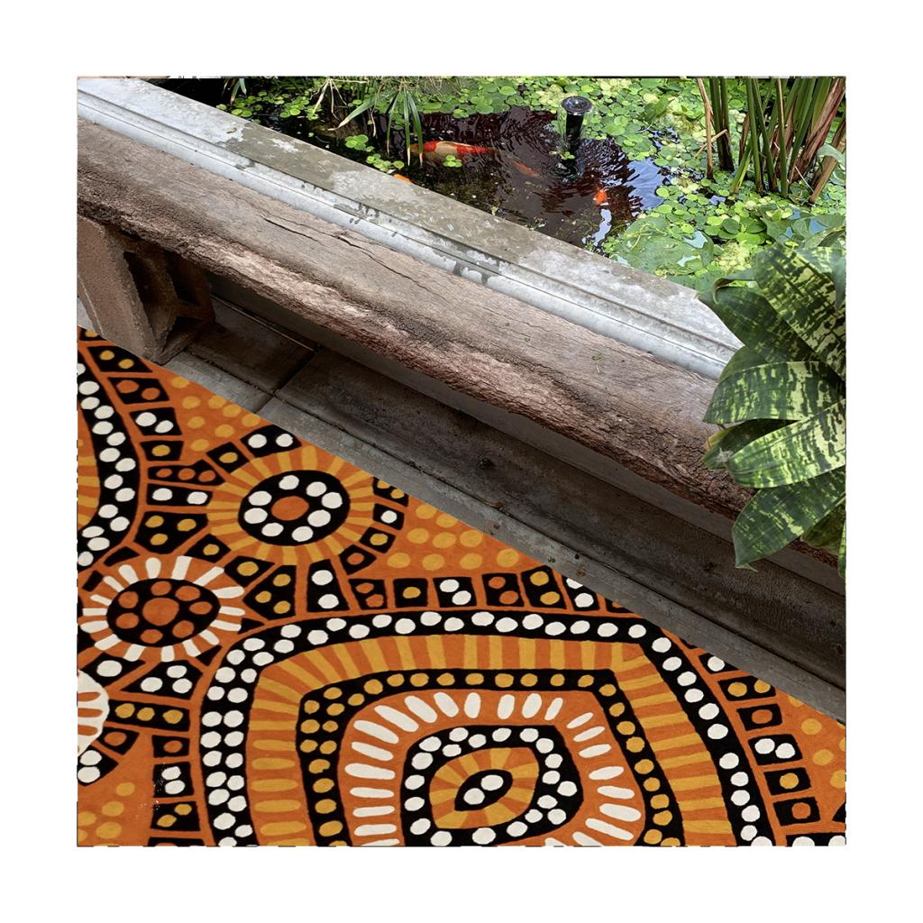 Rug Wool Runner 10x2.5ft (76 x 304 cm)-NPU149