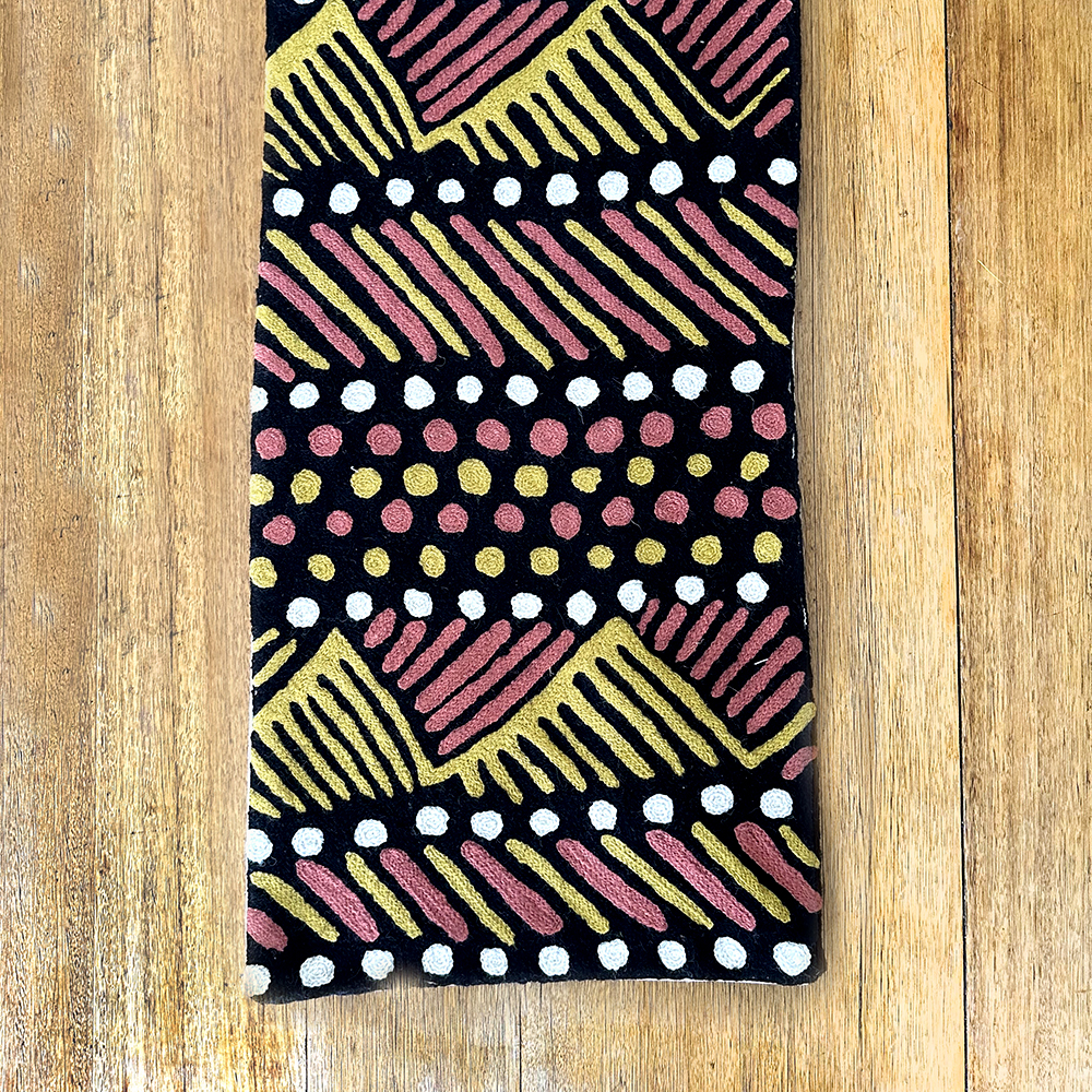 Table Runner - Wool Chainstitch - 1x4ft (30x120cm)-CPU147