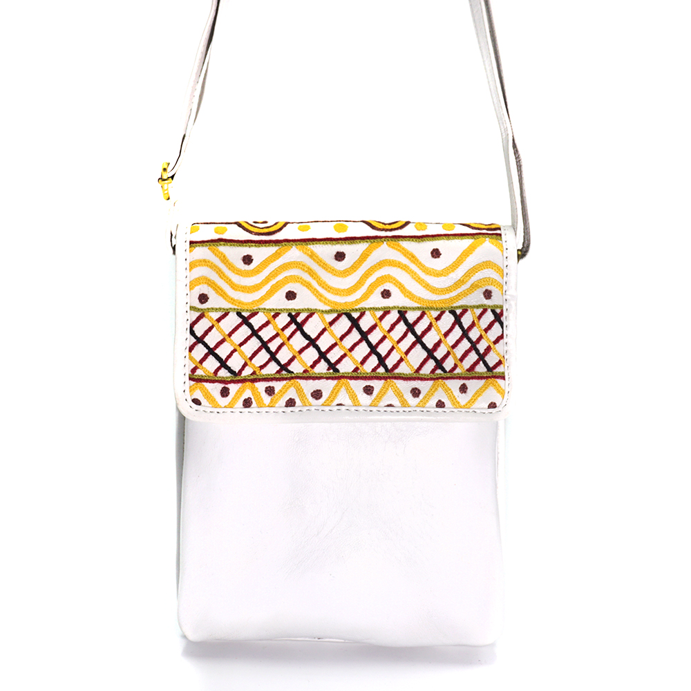 Embroidered Shoulder Bag - 17x21x3cm-JPA145