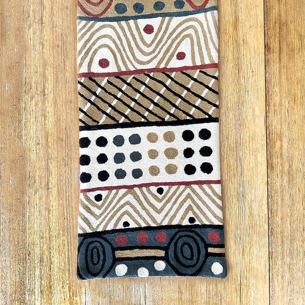 Table Runner - Wool Chainstitch - 1x4ft (30x120cm)-JPA145