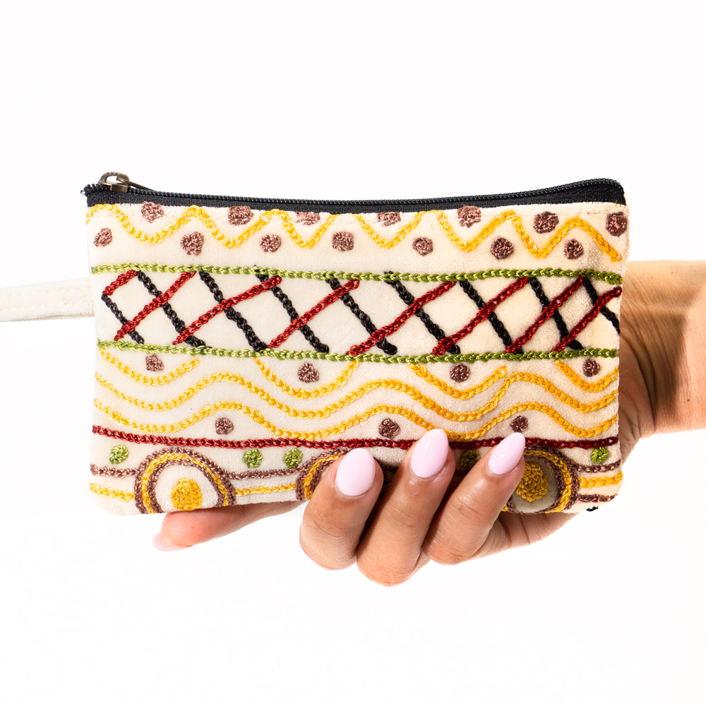 Tiny Cosmetic Bag Velvet - 16.5x10.5cm-JPA145