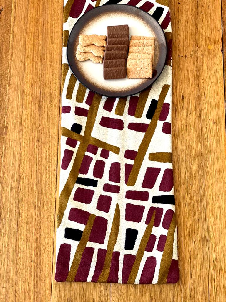 Table Runner - Wool Chainstitch - 1x4ft (30x120cm)-JTI151