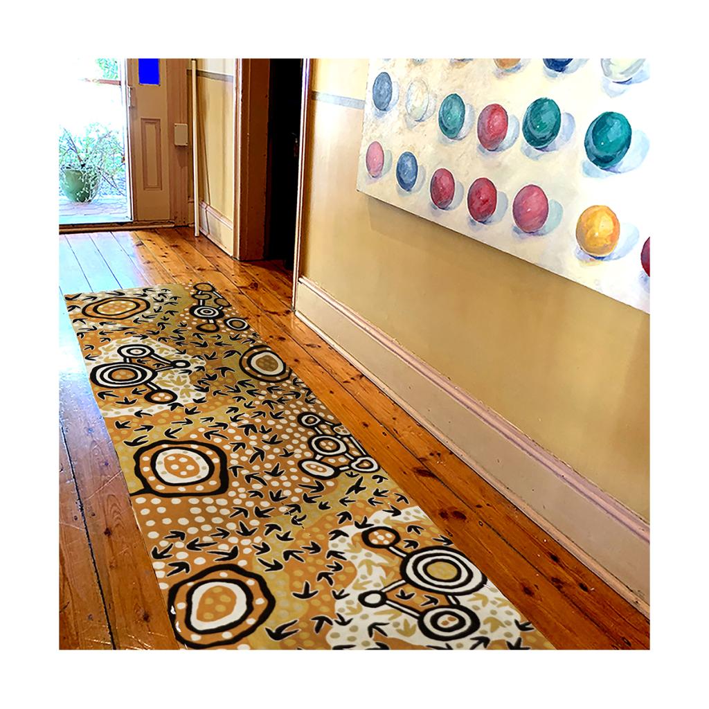 Rug Wool Runner 10x2.5ft (76 x 304 cm)-PNA642